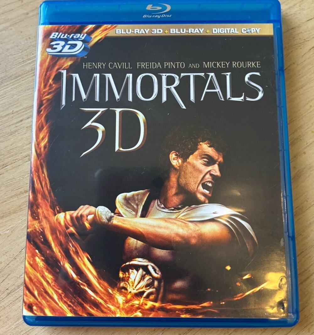 Immortals 3D (Blu-ray 3D + Blu-ray + DVD) Combo Pack, Action Movie DVDs